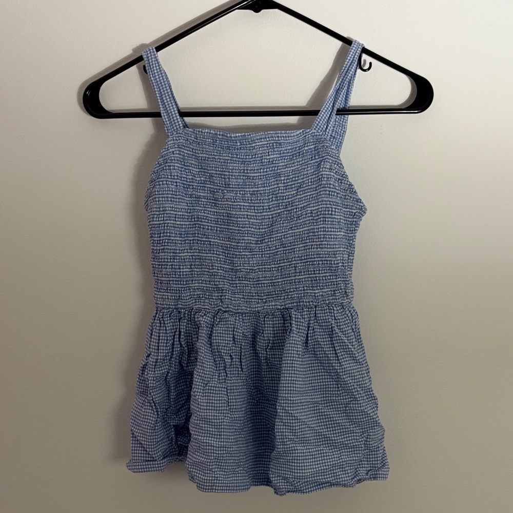 Japna Light Blue Textured Sleeveless Top